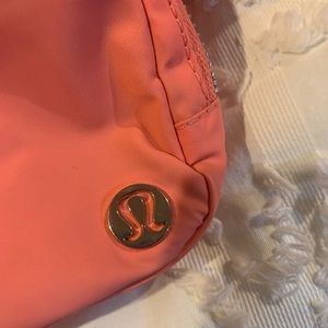 LuLu Lemon coral bum bag